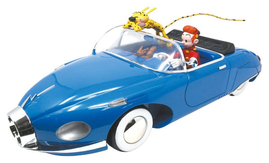 Spirou & Fantasio Resin Statue 1/10 Spirou, Marsupilami & Spip in the Turbotraction