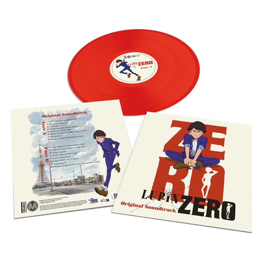 Lupin Zero Best Selection Track Vinyl Red - FanofThings.co.uk