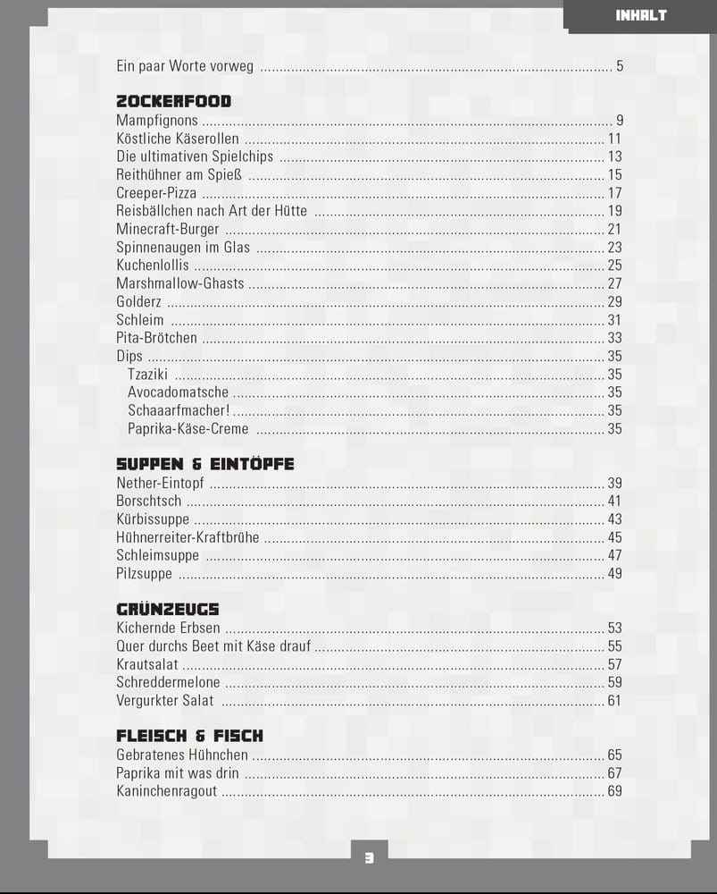 Minecraft Cookbook *German Version*