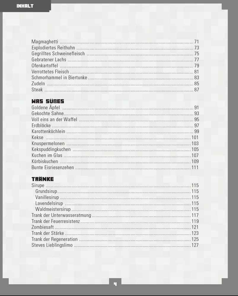 Minecraft Cookbook *German Version*