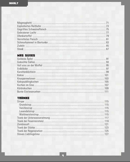 Minecraft Cookbook *German Version*