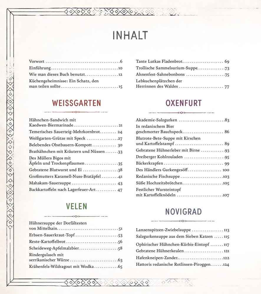 The Witcher: The Official Cookbook - Recipes, Legends and Culinary Tales *German Version*