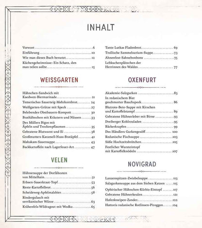 The Witcher: The Official Cookbook - Recipes, Legends and Culinary Tales *German Version*