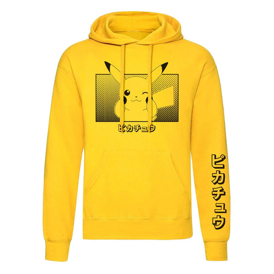 Pokemon Hooded Sweater Pikachu Katakana Sweaters