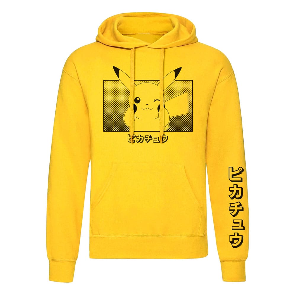 Pokemon Hooded Sweater Pikachu Katakana Size M Sweaters
