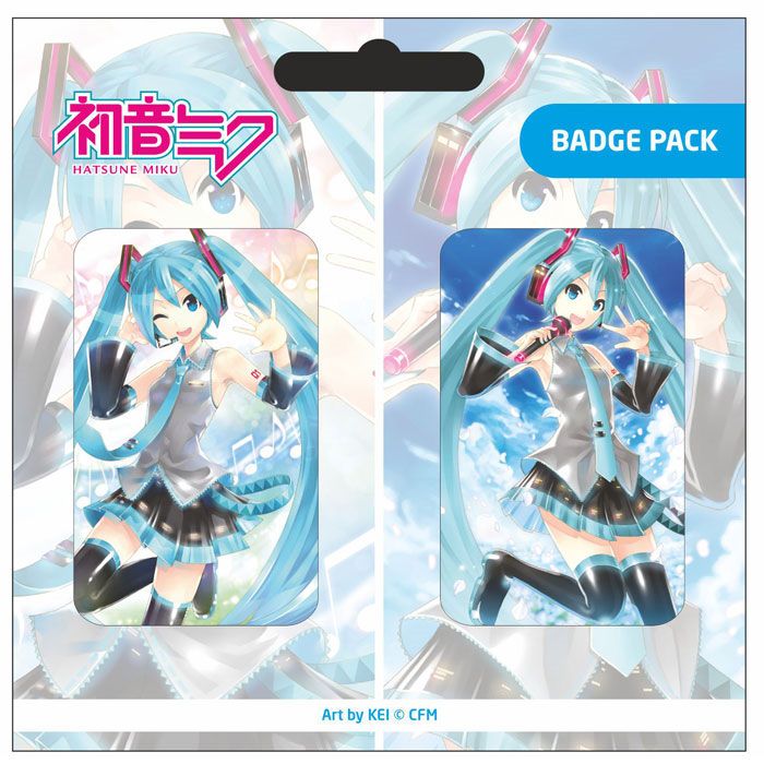 Hatsune Miku Pin Badges 2-Pack Set A Badges