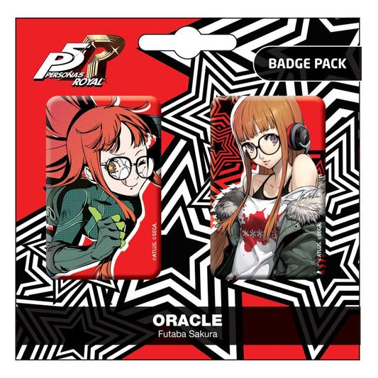 Persona 5 Royal Pin Badges 2-Pack Oracle / Futaba Sakura Badges