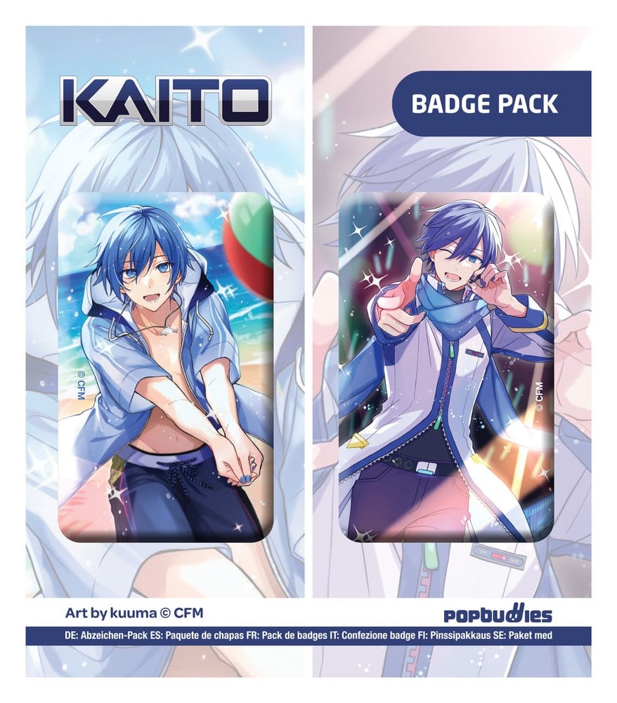 Vocaloid Button 2-Pack Kaito (Art by kuuma) POPbuddies