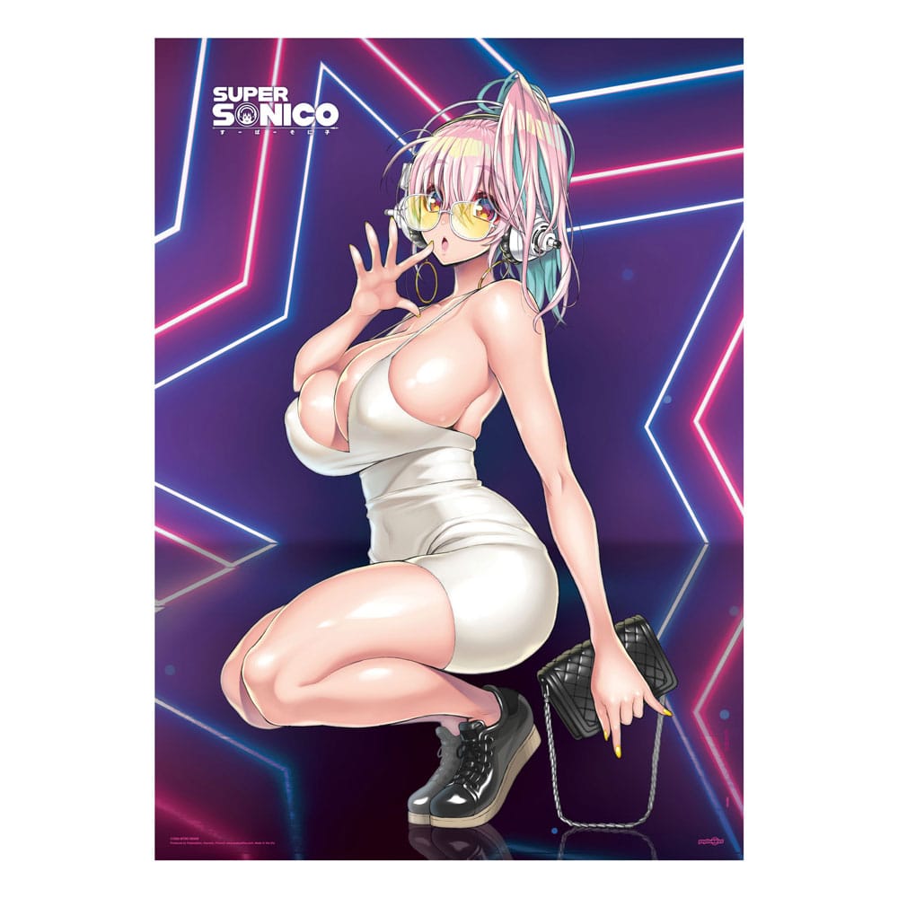 Super Sonico Fabric PosterSuper Star 84 x 118 cm Posters & Wallscrolls