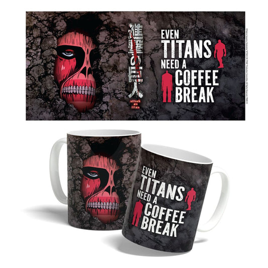 Attack on Titan Mug Titan Coffee Break Time 325 ml Cups & Mugs