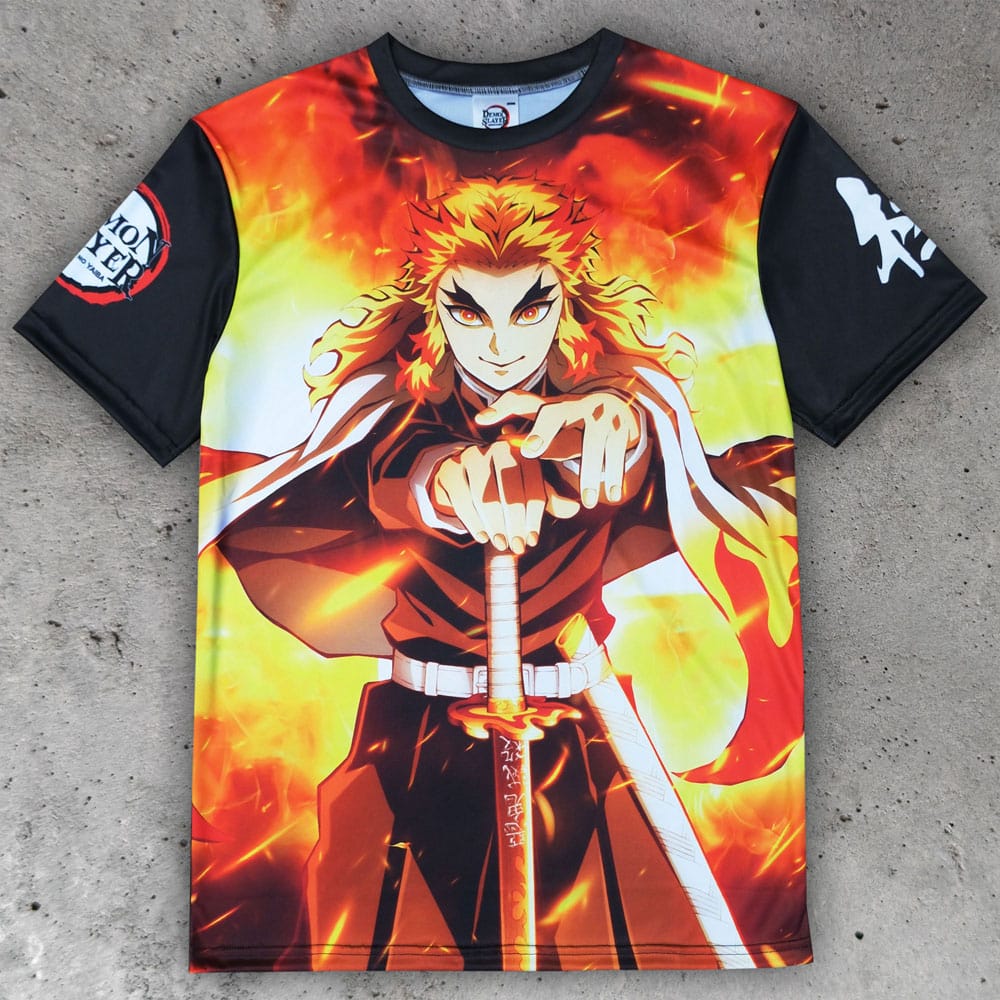 Demon Slayer: Kimetsu no Yaiba T-Shirt Kyojuro Rengoku Size M T-shirts