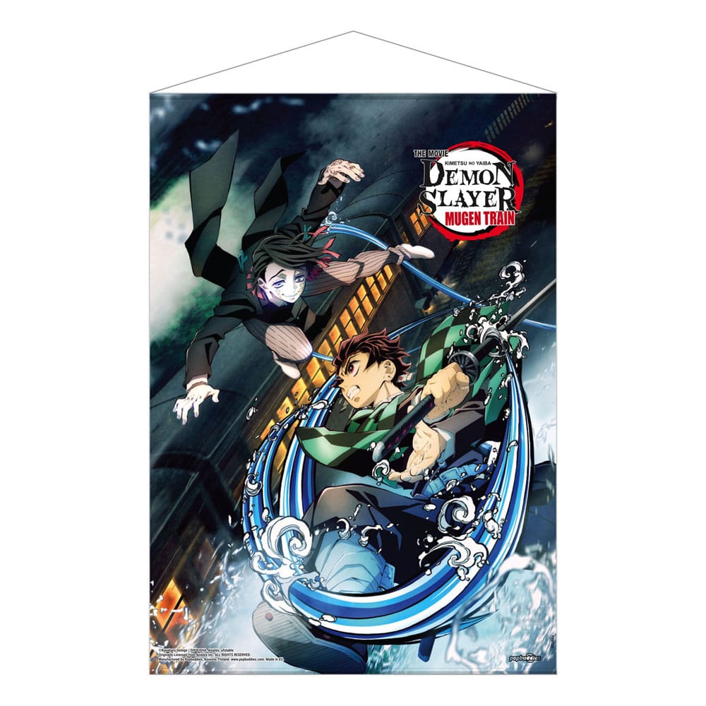 Demon Slayer: Kimetsu no Yaiba Wallscroll Mugen Train Tanjiro Vs Enmu 50 x 70 cm Posters & Wallscrolls