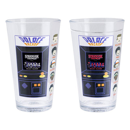 Stranger Things Drinking glass with thermo effect Arcade 400 ml Glasses & Coasters