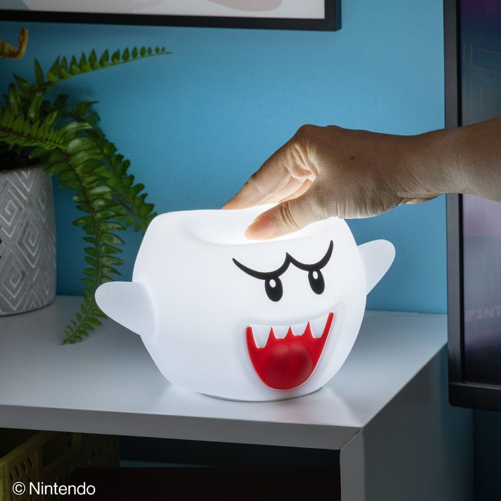 Super Mario Squishy Glo Silicon Light Boo 14 cm