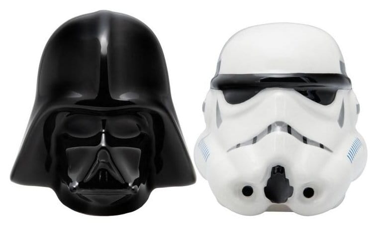 Star Wars Salt and Pepper Shakers Darth Vader and Stormtrooper Paladone Products
