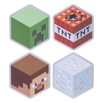 Minecraft Coaster 4-Pack Glasses & Coasters