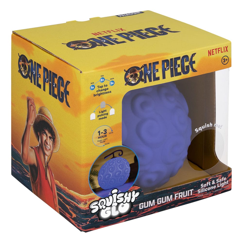 One Piece Squishy Glo Silicon Light Gum Gum Fruit 15 cm