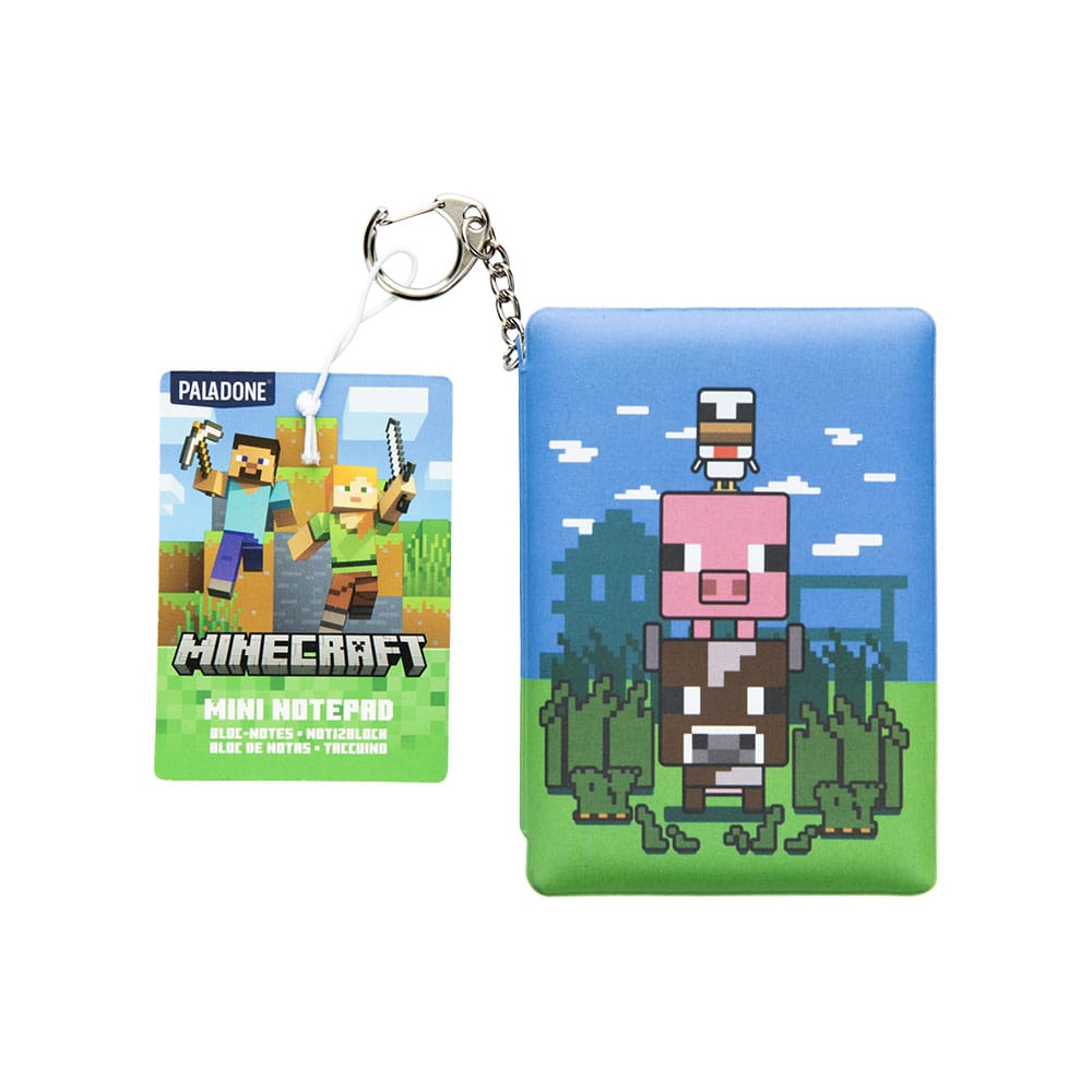Minecraft Keychain Puffy Notepad Paladone Products