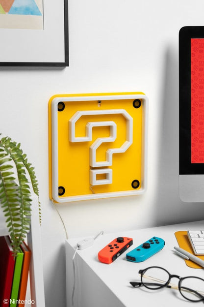 Super Mario LED Neon Wall Lamp Question Block 24 x 24 cm