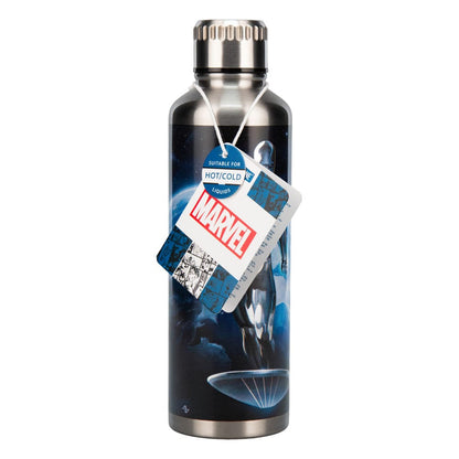 Fantastic Four Metal Water Bottle Silver Surfer Paladone Products