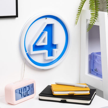 Fantastic Four LED Wall Lamp Light Logo Neon Paladone Products