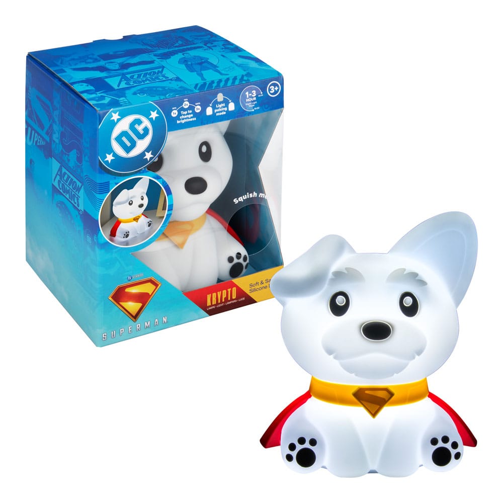 DC Comics Squishy Glo Silicon Light Superman Krypto 17 cm