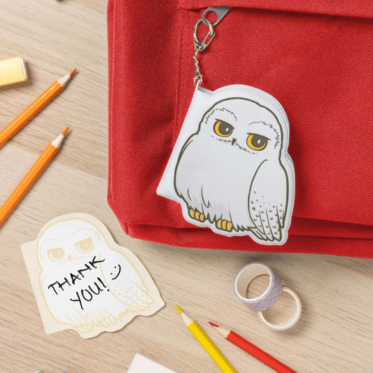 Harry Potter Keychain Hedwig fluffy Notepad Keyrings