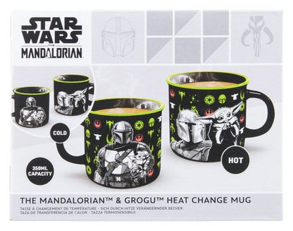 Star Wars: The Mandalorian Heat Change Mug Mandalorian and Grogu Paladone Products