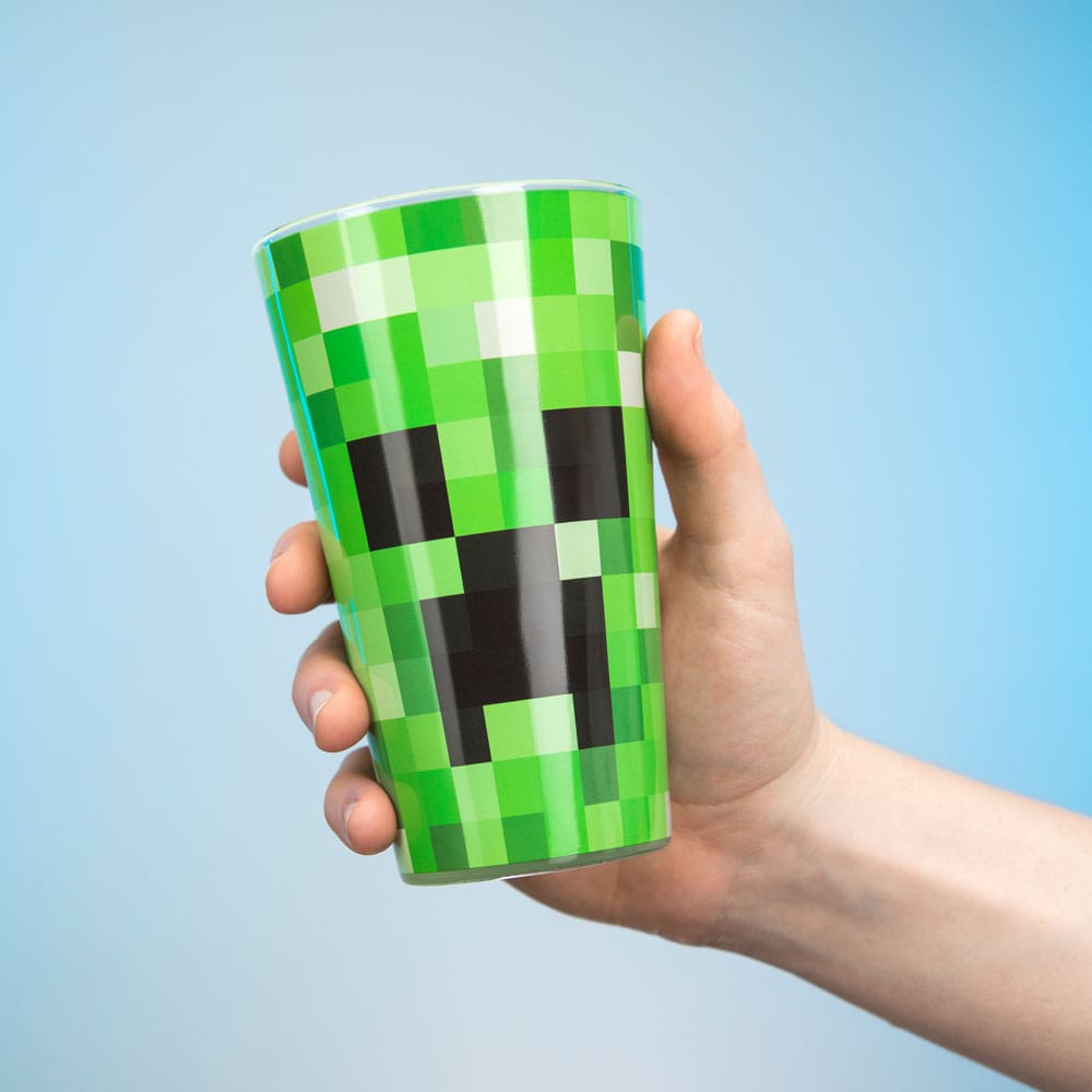 Minecraft Pint Glass Creeper Glasses & Coasters
