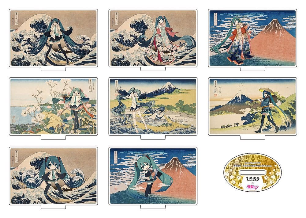 Katsushika Hokusai x Hatsune Miku Acrylic Figure 5 cm Blind Box Assortment (8) Presence CO., LTD.