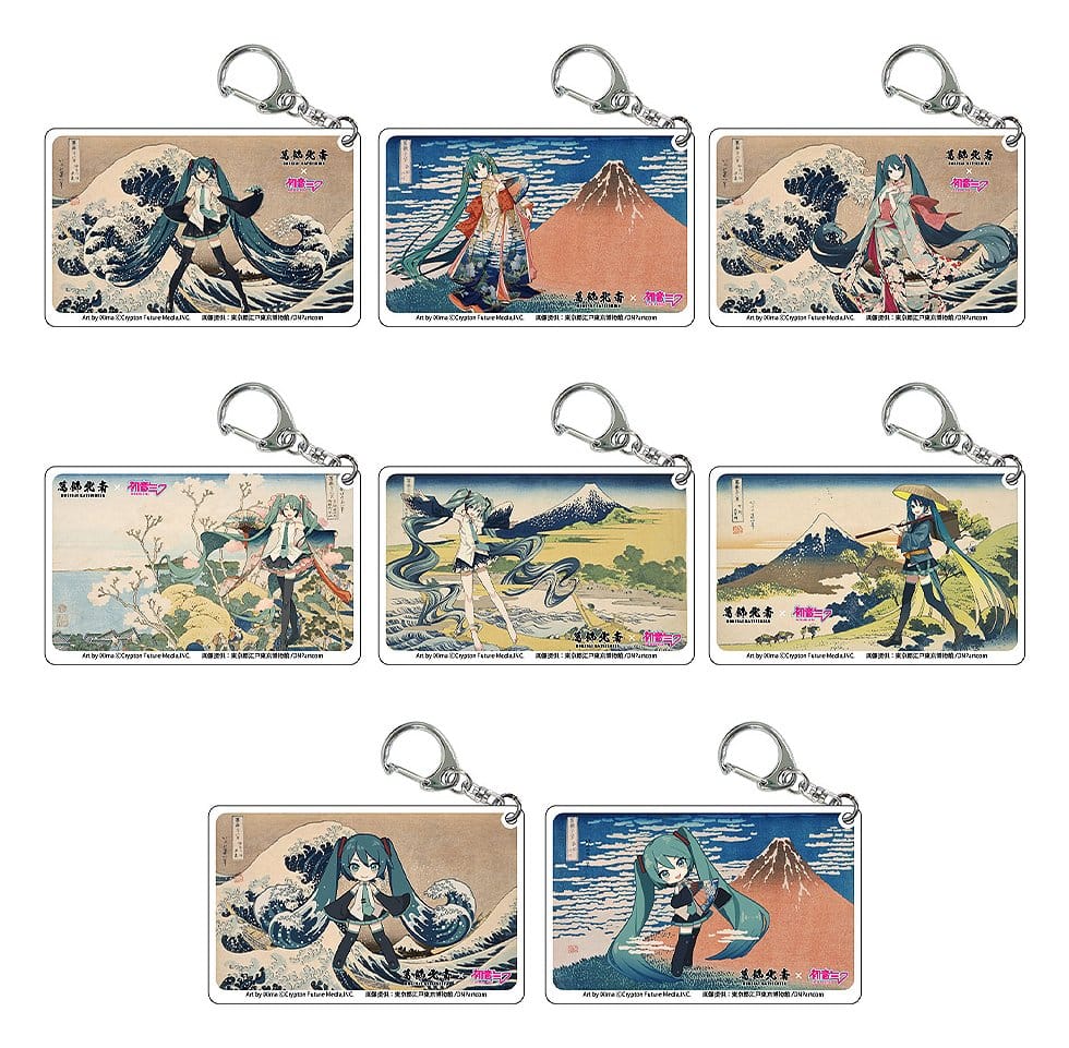 Katsushika Hokusai x Hatsune Miku Acrylic Keychains Blind Box Assortment (8) Presence CO., LTD.