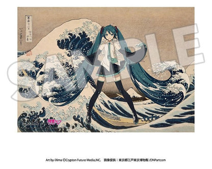 Katsushika Hokusai x Hatsune Miku Acrylic Panel Thirty-six Views of Mount Fuji The Great Wave off Kanagawa 30 cm Presence CO., LTD.