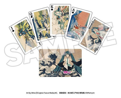Katsushika Hokusai x Hatsune Miku Playing Cards