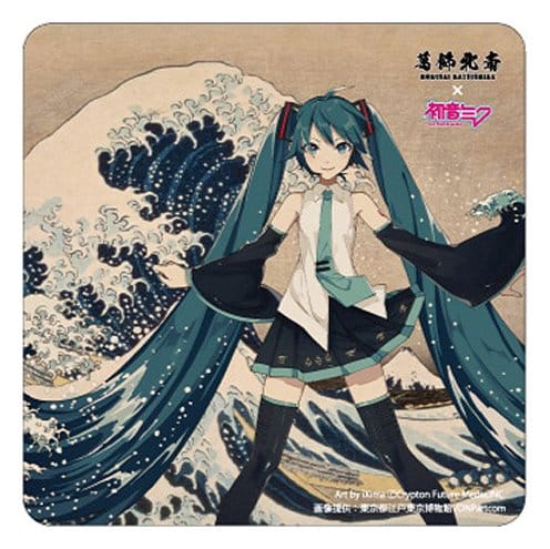 Katsushika Hokusai x Hatsune Miku Car Magnet Thirty-six Views of Mount Fuji/The Great Wave off Kanagawa