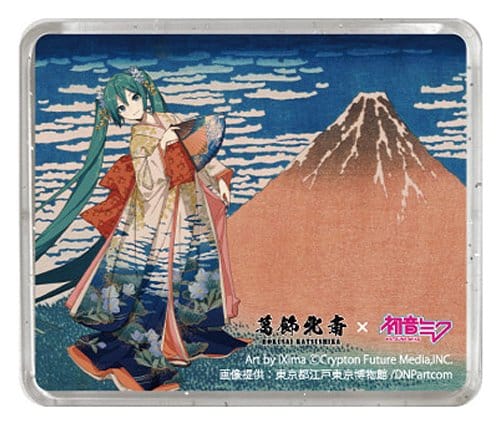 Katsushika Hokusai x Hatsune Miku 3D Magnet Thirty-six Views of Mount Fuji Fine Wind, Clear Morning Presence CO., LTD.