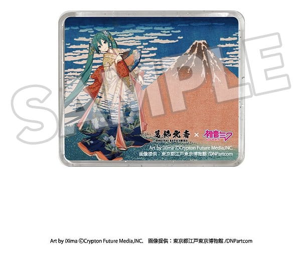 Katsushika Hokusai x Hatsune Miku 3D Magnet Thirty-six Views of Mount Fuji Fine Wind, Clear Morning Presence CO., LTD.
