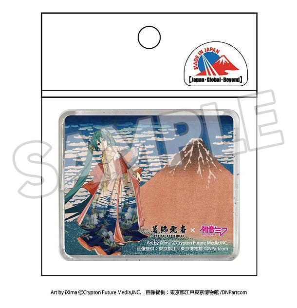 Katsushika Hokusai x Hatsune Miku 3D Magnet Thirty-six Views of Mount Fuji Fine Wind, Clear Morning Presence CO., LTD.