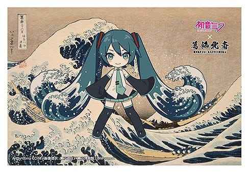 Hatsune Miku x Katsushika Hokusai iXima Postcard The Great Wave off Kanagawa (Chibi Character) (10)