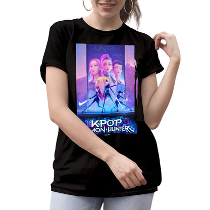 KPop Demon Hunters T-Shirt Movie Key Art Size M