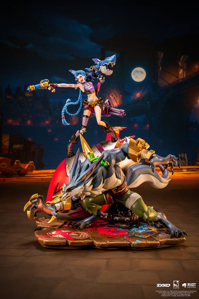 League of Legends Statue 1/10 2XKO Jinx & Warwick Diorama 37 cm Pure Arts