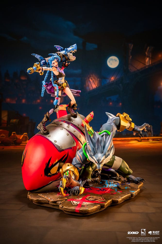 League of Legends Statue 1/10 2XKO Jinx & Warwick Diorama 37 cm Pure Arts