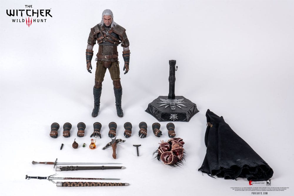 The Witcher 3: Wild Hunt Action Figure 1/6 Geralt of Rivia 30 cm Pure Arts