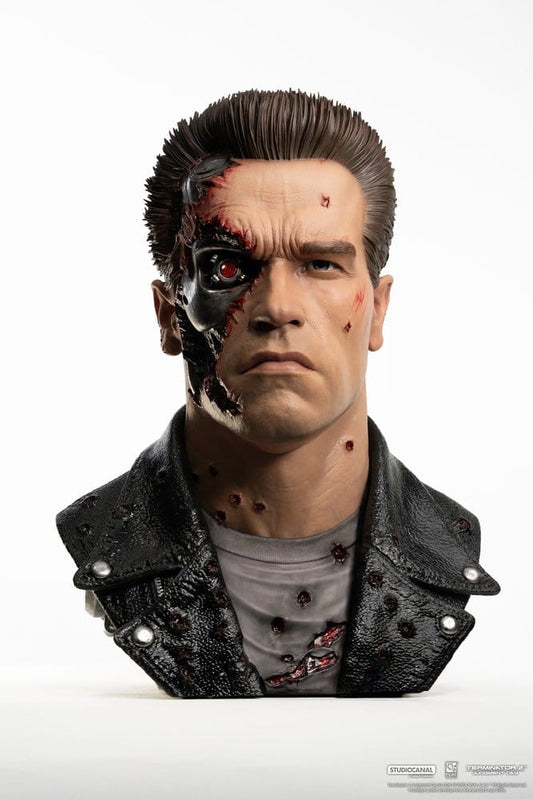 Terminator 2 Replik 1/1 T-800 Model 101 Battle Damaged Art Mask 47 cm Pure Arts