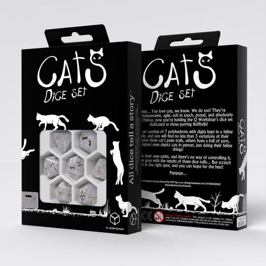 CATS Dice Set of 7 Purrl