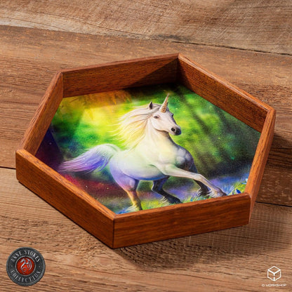 Anne Stokes Dice Tray Chase The Rainbow 20 cm Q Workshop