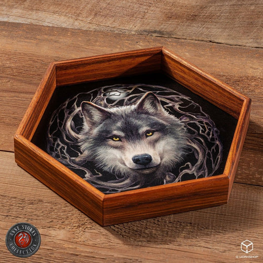 Anne Stokes Dice Tray Night Forest 20 cm Q Workshop