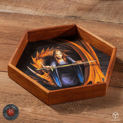 Anne Stokes Dice Tray Night Forest 20 cm Q Workshop