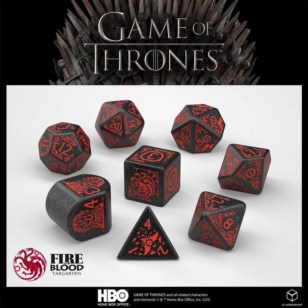 Game of Thrones Dice Set Targaryen (8) Dice