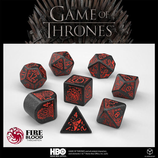 Game of Thrones Dice Set Targaryen (8) Dice