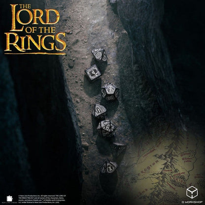 The Lord of the Rings Dice Set of 7 Moria (Glow in the Dark)